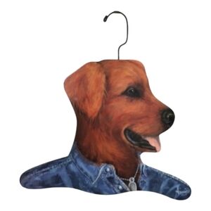 Dog Shaped Hanger Wooden Annie Rhinehart Stupell Golden Retriever Unique Gift